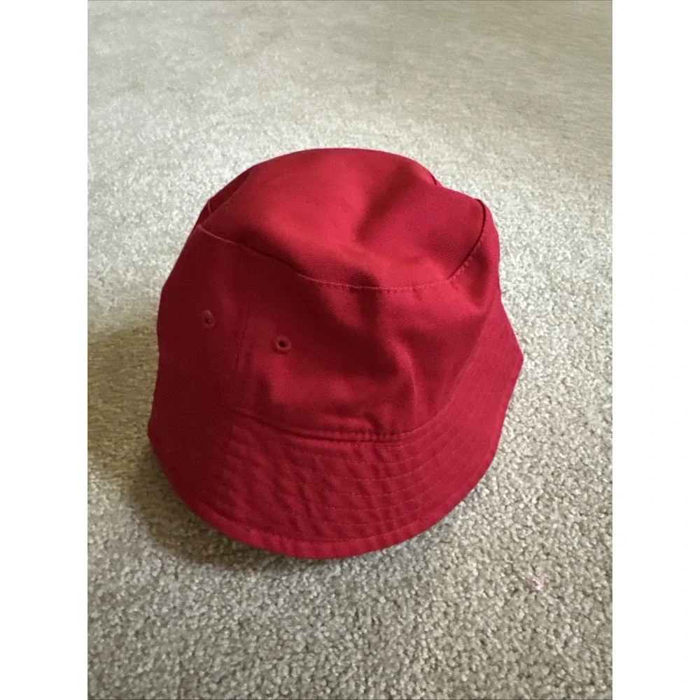 NIKE AIR JORDAN‎ Bucket Hat With Straps, Infant/Toddler Size 2T/4T Gym Red